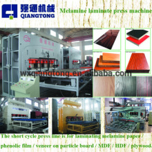 MDF board melamine laminating machine / MDF embossing board hot press